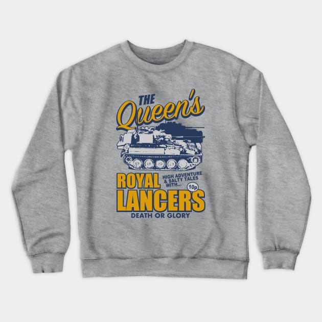 Queen's Royal Lancers Crewneck Sweatshirt by Firemission45